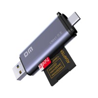 DM CR017 USB-A ve Type-C SD / Micro SD / TF Kart Okuyucu Dönüştürücü