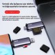 DM CR017 USB-A ve Type-C SD / Micro SD / TF Kart Okuyucu Dönüştürücü