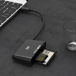 DM CR022 USB Type-C to Micro SD TF SD ve CF Kart Okuyucu DM CR022 USB Type-C to Micro SD TF SD ve CF Kart Okuyucu