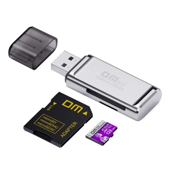 DM CR026 Alüminyum USB 3.0 to Micro SD TF Kart Okuyucu