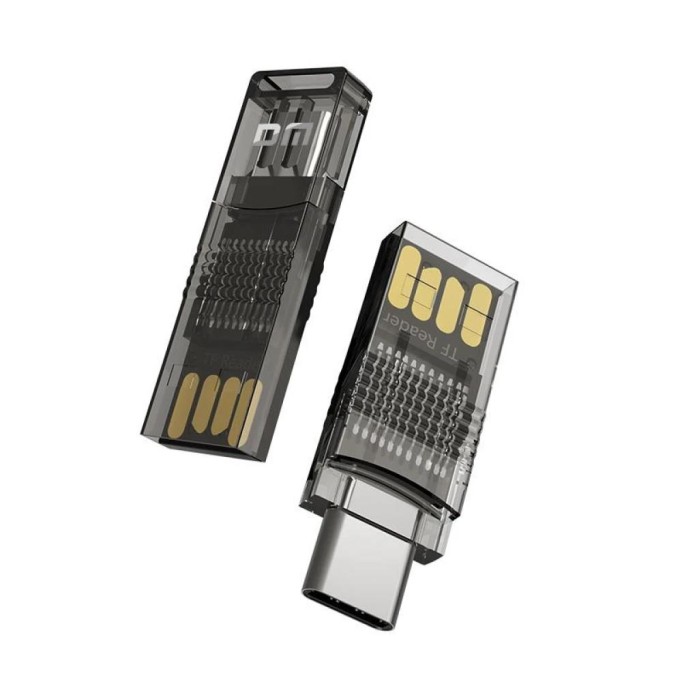 DM CR028 USB-A + Type-C Micro SD TF Kart Okuyucu Adaptör