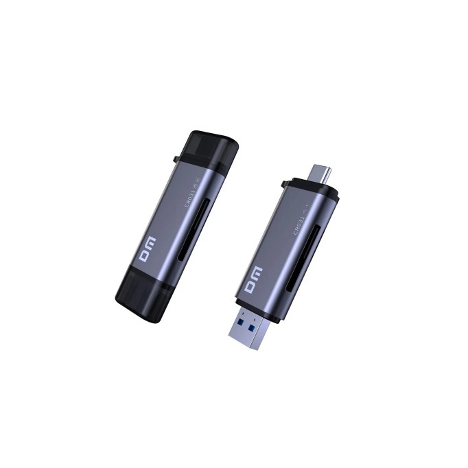 DM CR031 USB3.1 ve Type-C Micro SD TF SD Kart Okuyucu Çevirici