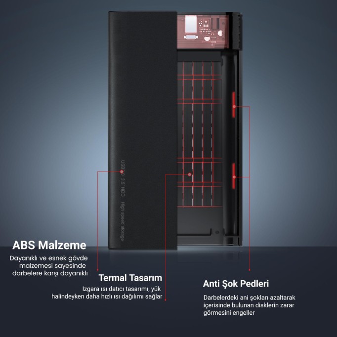 DM HD035 2.5/3.5" inch USB 3.0 Sata 3 Harici SSD Harddisk HDD Kutusu