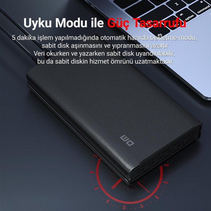 DM HD035 2.5/3.5" inch USB 3.0 Sata 3 Harici SSD Harddisk HDD Kutusu