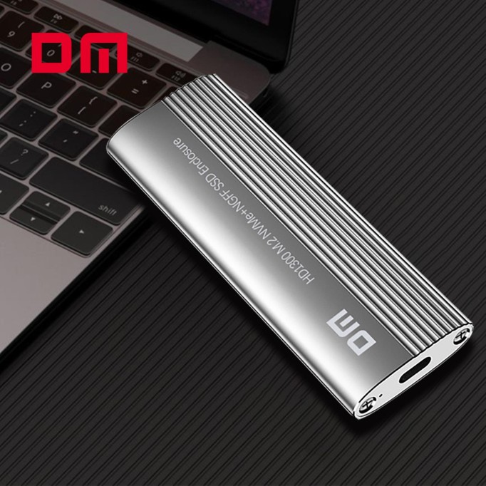 DM HD1300 USB Type-C 3.1 Gen2 M.2 NVMe NGFF SSD Disk Kutusu