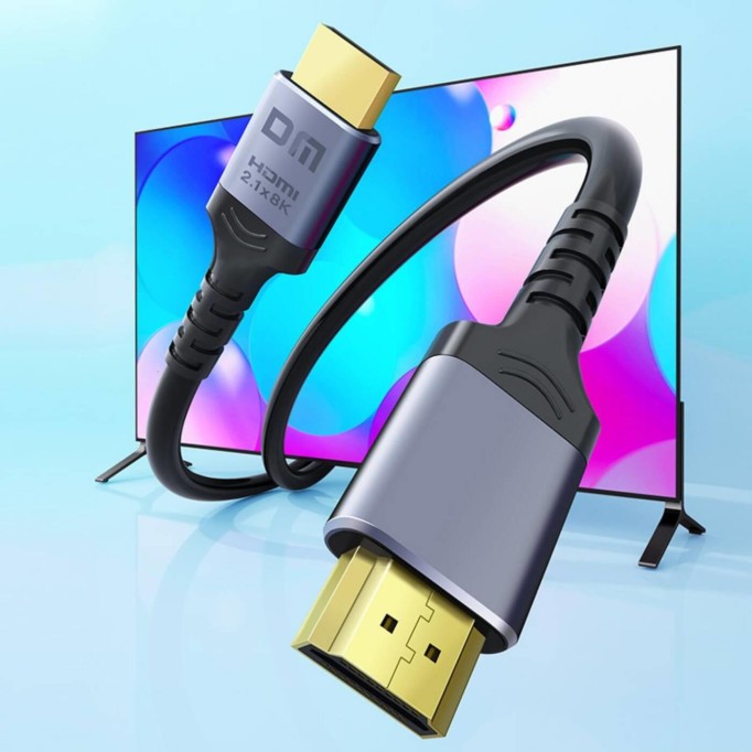 DM HI003S 8K/60Hz 4K/144Hz HDMI 2.1 HDR Görüntü ve Ses Aktarım Kablosu 3 Metre