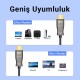 DM HI030 4K 60Hz 2K 144Hz HDMI 2.0 Fiber Optik Görüntü ve Ses Aktarım Kablosu 30 Metre