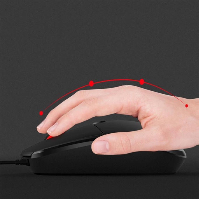 DM K3 2000 DPI Kablolu Optik Mouse Siyah