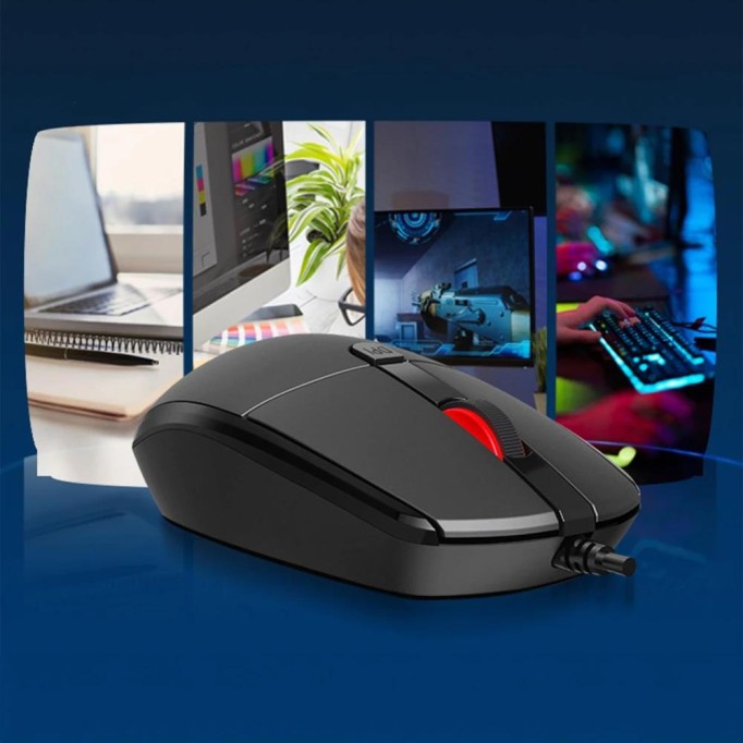 DM K3 2000 DPI Kablolu Optik Mouse Siyah