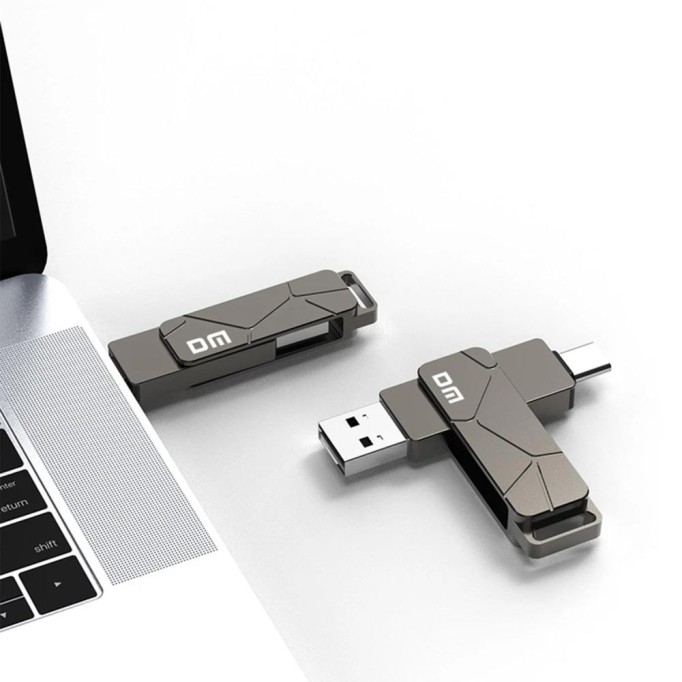 DM PD198 Metal USB3.2 Gen1 Type-C OTG Flash Bellek 64GB