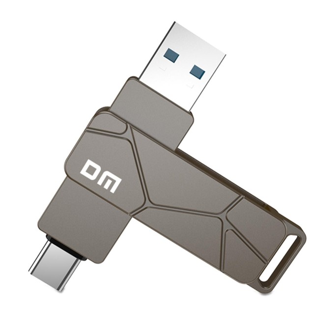 DM PD198 Metal USB3.2 Gen1 Type-C OTG Hızlı Flash Bellek 256GB