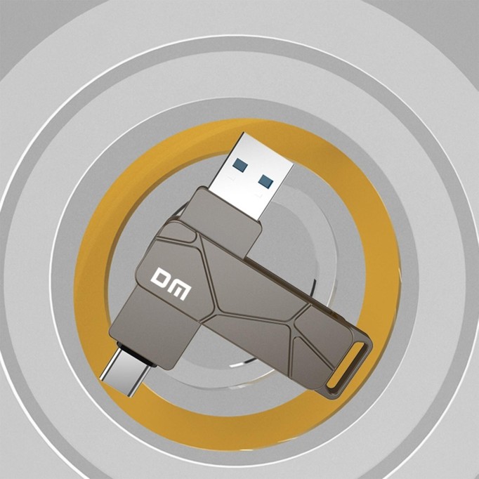 DM PD198 Metal USB3.2 Gen1 Type-C OTG Hızlı Flash Bellek 256GB