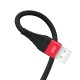 DM SL001 USB to Lightning iPhone 2.4A Hızlı Şarj ve Data Kablosu Siyah 1.2 Metre