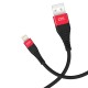 DM SL001 USB to Lightning iPhone 2.4A Hızlı Şarj ve Data Kablosu Siyah 1.2 Metre