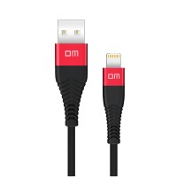 DM SL001 USB to Lightning iPhone 2.4A Hızlı Şarj ve Data Kablosu Siyah 1.2 Metre