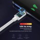 DM SL010 USB to Lightning iPhone 2.4A Hızlı Şarj ve Data Kablosu Beyaz 1 Metre