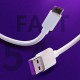 DM SL015 USB to Type-C 5A Hızlı Şarj ve Data Kablosu Beyaz 1 Metre