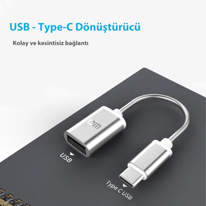 DM Type-C USB Dönüştürücü OTG Kablo