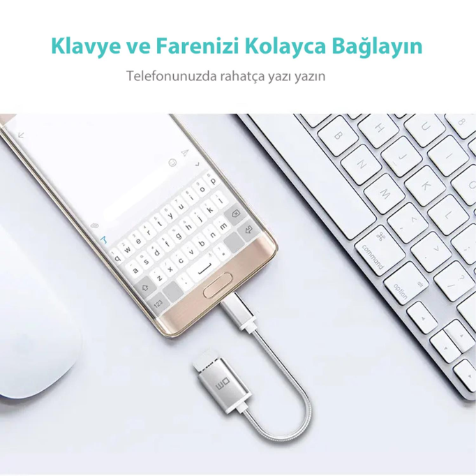 DM Type-C USB Dönüştürücü OTG Kablo