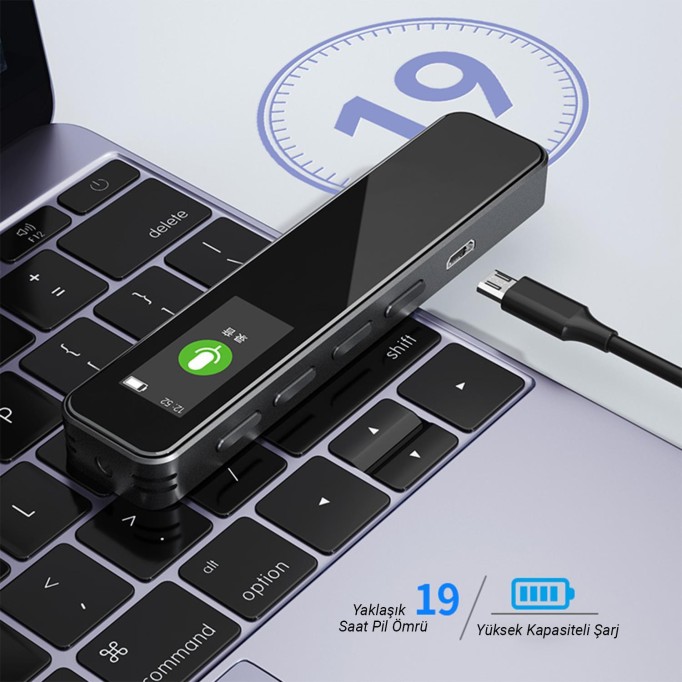 DM V1 Ekranlı 16GB Dijital Ses Kayıt Cihazı