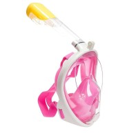 Full Face Aksiyon Kamera için Şnorkel Dalış Maskesi Large / Xlarge Pembe