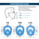 Full Face Aksiyon Kamera için Şnorkel Dalış Maskesi Large / Xlarge Yeşil