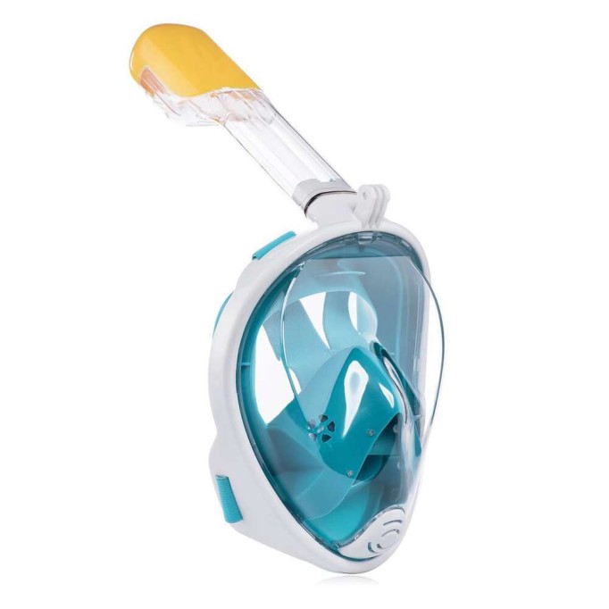 Full Face Aksiyon Kamera için Şnorkel Dalış Maskesi Small / Medium Mavi