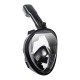 Full Face Aksiyon Kamera için Şnorkel Dalış Maskesi Small / Medium Siyah