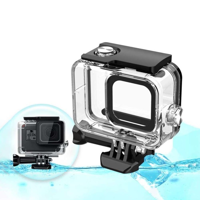 GoPro Hero 8 Uyumlu Housing Su Geçirmez Kılıf GoPro Hero 8 Uyumlu Housing Su Geçirmez Kılıf