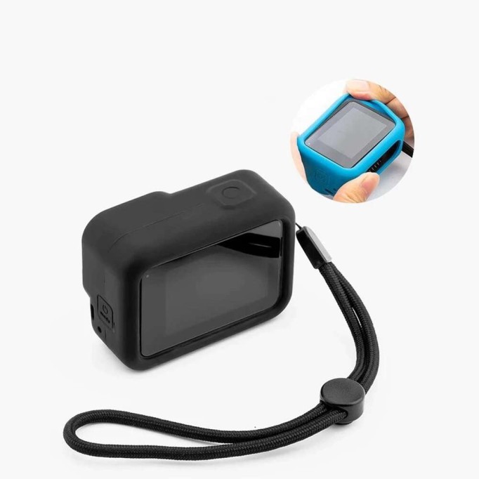 GoPro Hero 8 Uyumlu Koruyucu Silikon Kılıf Mavi