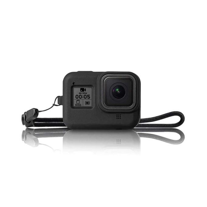 GoPro Hero 8 Uyumlu Koruyucu Silikon Kılıf Mavi