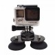 GoPro Uyumlu 3 Ayaklı Vantuz Vakumlu Bağlantı Aparatı Sarı