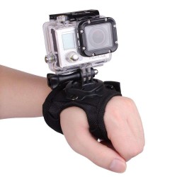 GoPro Uyumlu 360 Derece Eldiven Tipi Bilek Bandı