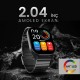 HiFuture APEX Akıllı Saat 2.04 İnç AMOLED Ekran Bluetooth 5.3 Arama Özellikli Spor Takipli Gümüş