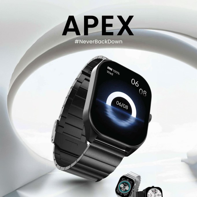HiFuture APEX Akıllı Saat 2.04 İnç AMOLED Ekran Bluetooth 5.3 Arama Özellikli Spor Takipli Siyah