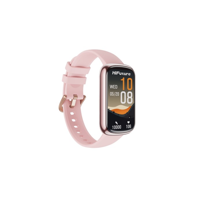 HiFuture EVO2 Bluetooth 5.2 1.47” Akıllı Bileklik Su Geçirmez Nabız Takibi Spor Modu Pembe