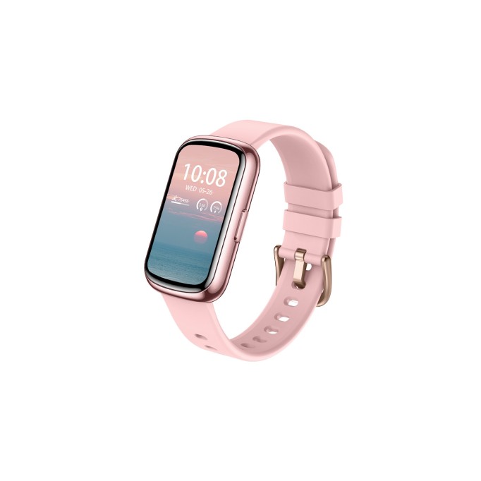 HiFuture EVO2 Bluetooth 5.2 1.47” Akıllı Bileklik Su Geçirmez Nabız Takibi Spor Modu Pembe