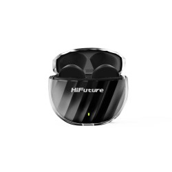 Siyah HiFuture FlyBuds 3 Bluetooth 5.3 TWS Kablosuz ENC Kulakiçi Kulaklık Siyah
