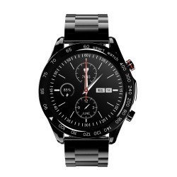 Siyah HiFuture FutureGo Pro 34mm IP68 Suya Dayanıklı Akıllı Saat Siyah