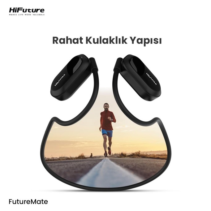 HiFuture FutureMate Bluetooth 5.3 Open-Ear Kablosuz ENC Kulaklık Beyaz