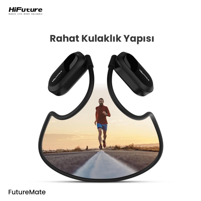 HiFuture FutureMate Bluetooth 5.3 Open-Ear Kablosuz ENC Kulaklık Kırmızı