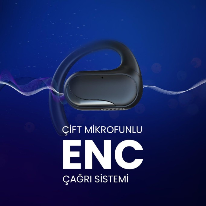 HiFuture FutureMate Pro Bluetooth 5.2 Kulaklık ENC Gürültü Engelleme IPX5 4 Mikrofonlu Gri