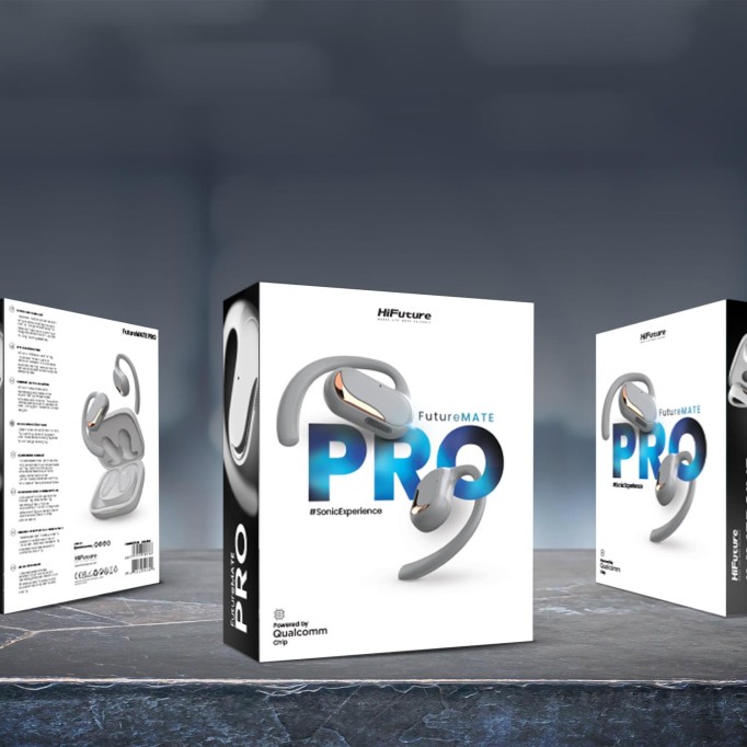 HiFuture FutureMate Pro Bluetooth 5.2 Kulaklık ENC Gürültü Engelleme IPX5 4 Mikrofonlu Gri