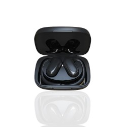 Siyah HiFuture FutureMate Pro Bluetooth 5.2 Kulaklık ENC Gürültü Engelleme IPX5 4 Mikrofonlu Siyah