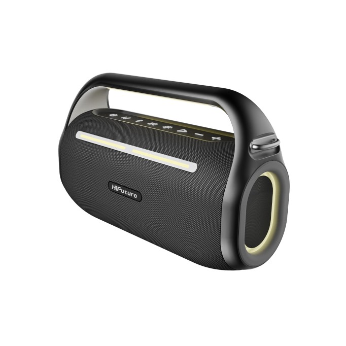 HiFuture MusicBox 100 Kablosuz Karaoke Hoparlör 70W Çift Mikrofon Bluetooth 5.0 Siyah