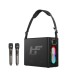 HiFuture MusicBox 2 Mikrofonlu TWS Karaoke Kablosuz 100W Hoparlör RGB Aydınlatmalı Siyah