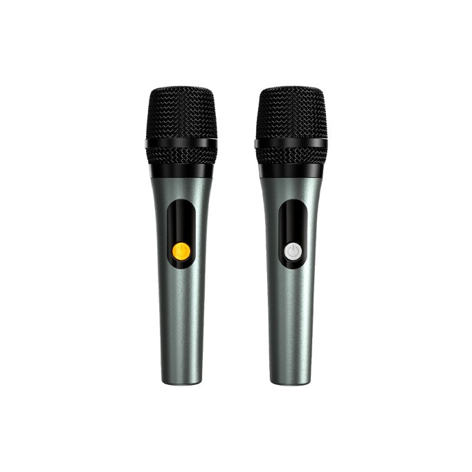 HiFuture MusicBox 200 Kablosuz Karaoke Hoparlör 100W Çift Mikrofon Bluetooth 5.0 Gümüş