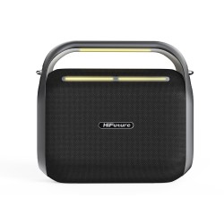 Siyah HiFuture MusicBox 200 Kablosuz Karaoke Hoparlör 100W Çift Mikrofon Bluetooth 5.0 Siyah