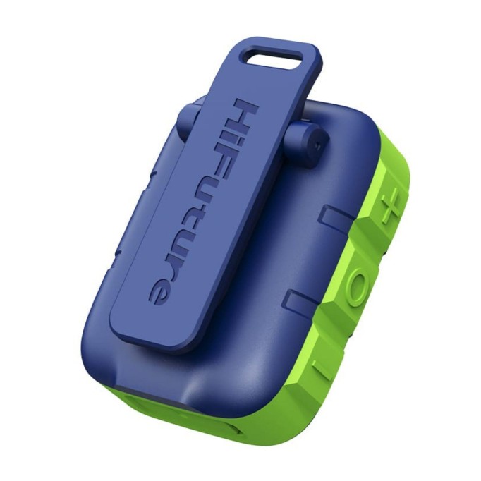 HiFuture Pocket S Su Geçirmez Kablosuz Hoparlör 5W TWS IPX7 Taşınabilir Bluetooth Hoparlör Mavi