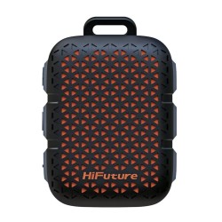 Siyah HiFuture Pocket S Su Geçirmez Kablosuz Hoparlör 5W TWS IPX7 Taşınabilir Bluetooth Hoparlör Siyah